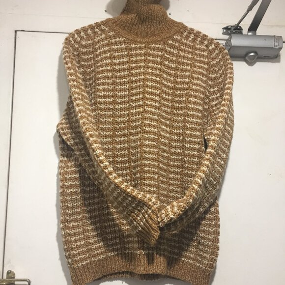 VINTAGE GAELTARRA ARAN KNIT WOOL TURTLENECK SWEATERS SIZE L - Picture 9 of 13